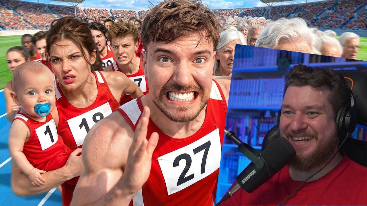 Люди От 1 До 100 Лет Участвуют В Гонке За $250,000! | РЕАКЦИЯ НА MrBeast
