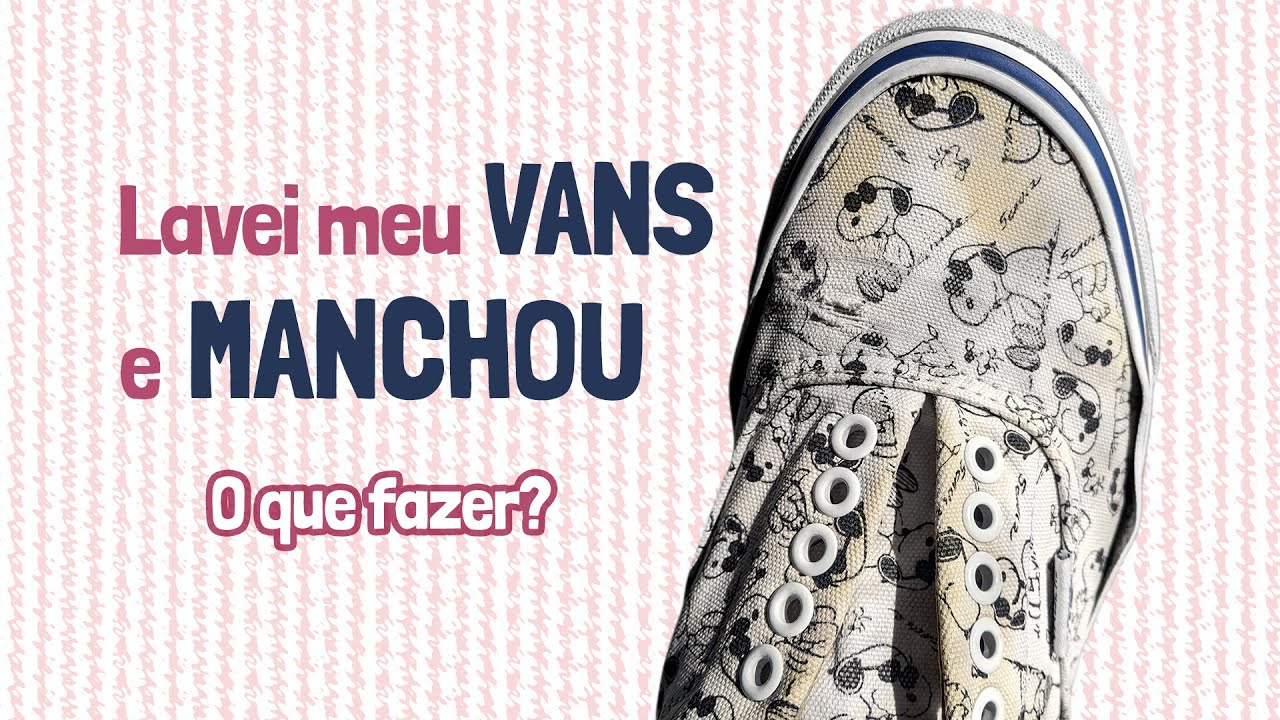 Como tirar MANCHAS AMARELAS do tênis VANS? | Tênis branco manchado