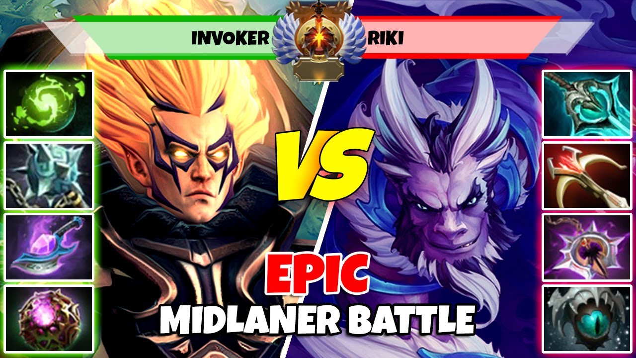 INVOKER (Mid) vs RIKI (Mid) - Epic Battle Of Divine Rank Dota 2 Players - Z Dota 2