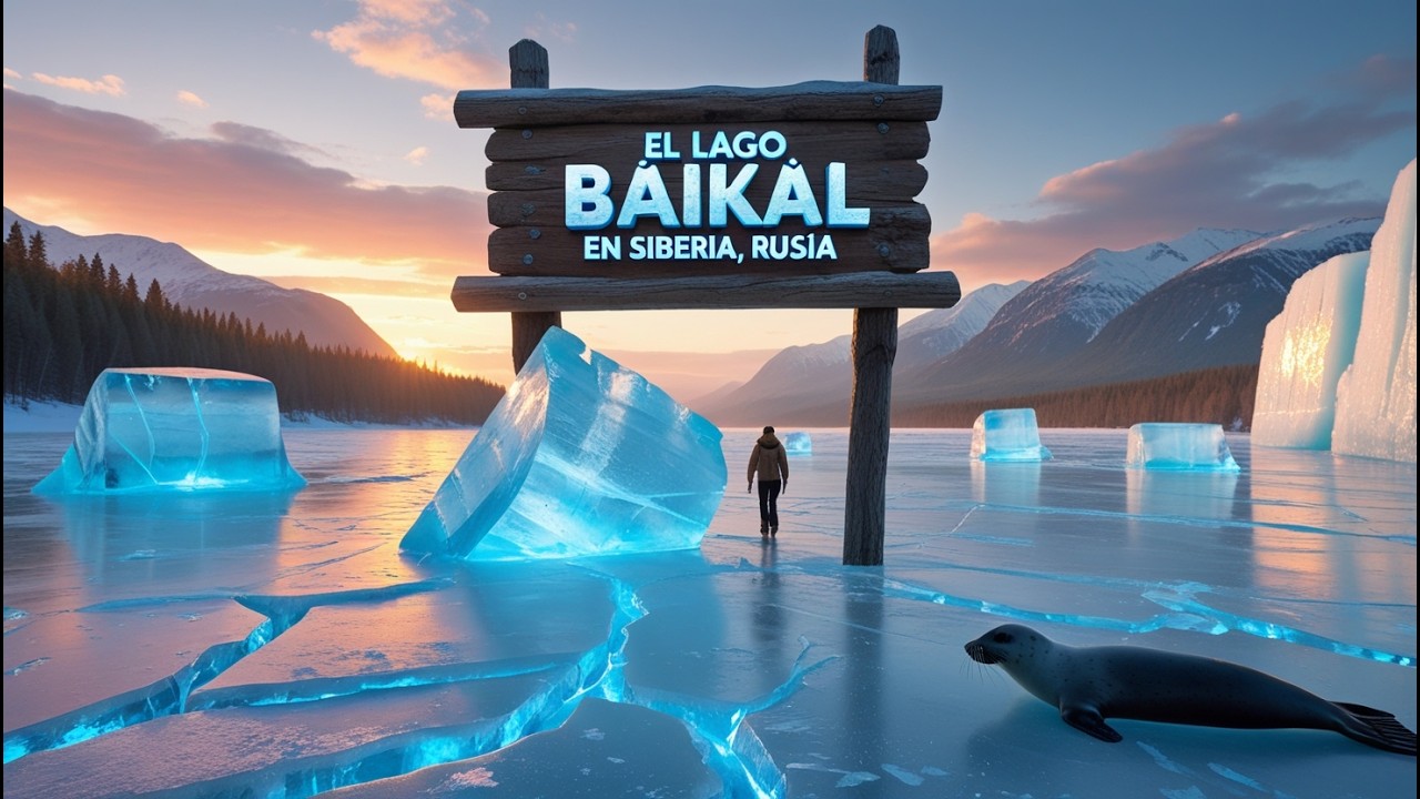 ❄️🌊 El Lago Baikal en Siberia, Rusia 🐟✨ ¡El Espejo de Hielo del Mundo!