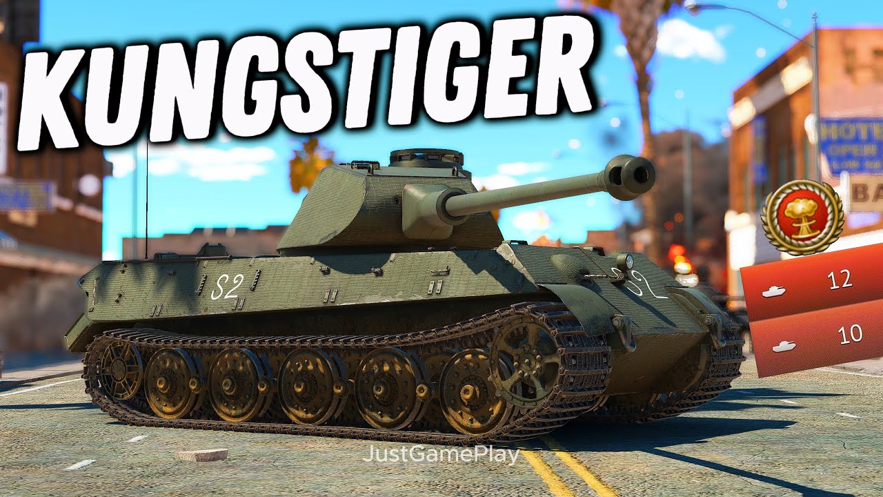 Kungstiger (King Tiger) Swedish Heavy Tank Gameplay in War Thunder | No Commentary