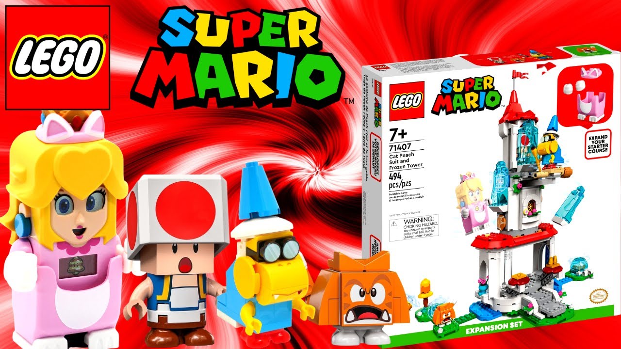 LEGO SUPER MARIO 71407 CAT PEACH SUIT AND FROZEN TOWER