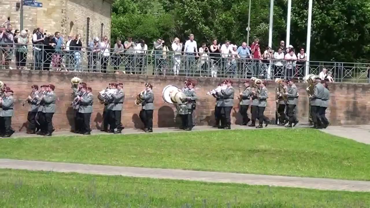 Teil 1/6 Einmarsch zum Gelöbnis des LwAusbBtl Germersheim / Roth am 23.05.2017