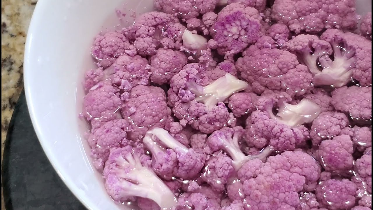 Air Fryer Roasted Purple Cauliflower | Perfect Roast Seasoned Cauliflower |Purple Cauliflower Recipe