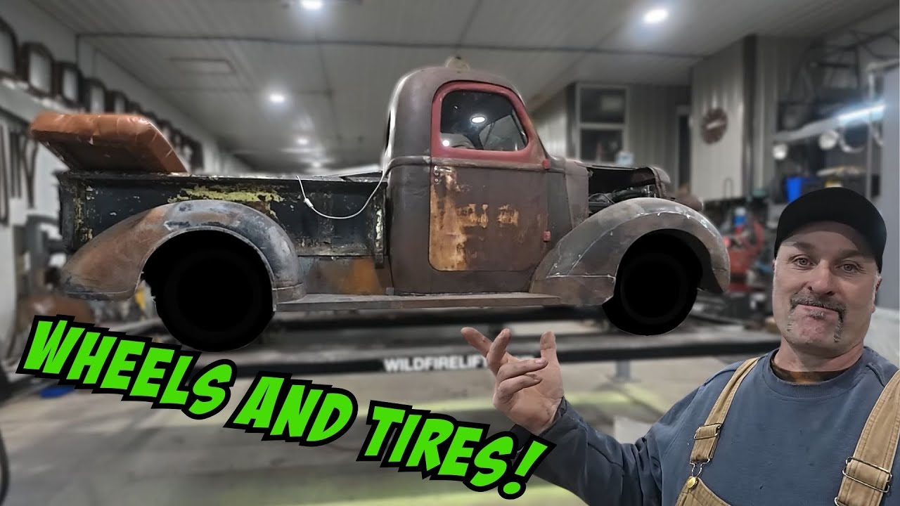 The International gets a new set of wheels and tires!!