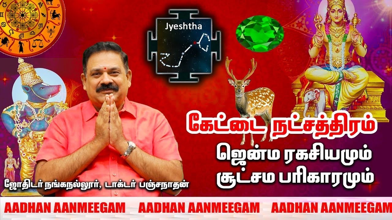 கற்பக விருட்சமாக விளங்கும் கேட்டை நட்சத்திரம் | Dr. பஞ்சநாதன் | ராசி நல்ல ராசி | Aadhan Aanmeegam