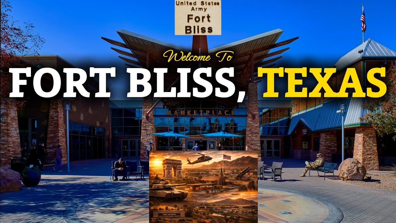 FORT BLISS, Texas Base Tour / Main Post: Commissary, PX, Bath & Body Works, Food Court & more
