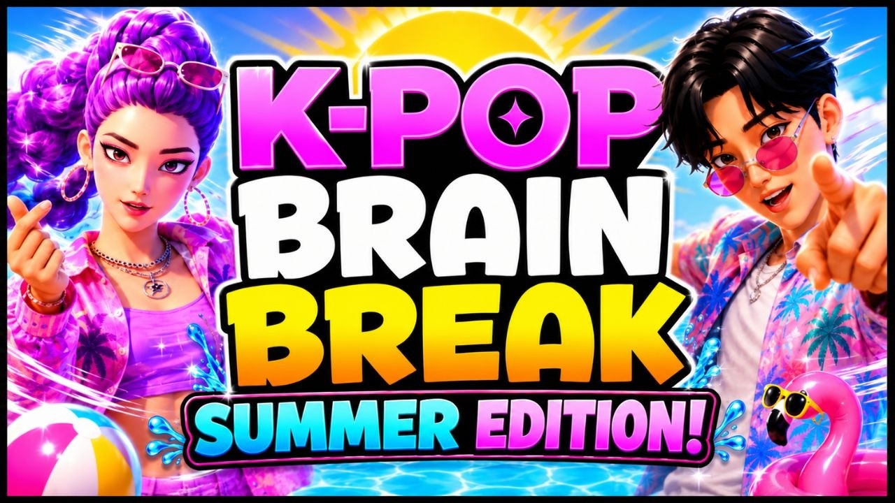 KPop Summer Brain Break Party ☀️ KPop Demon Hunters Brain Break for Kids