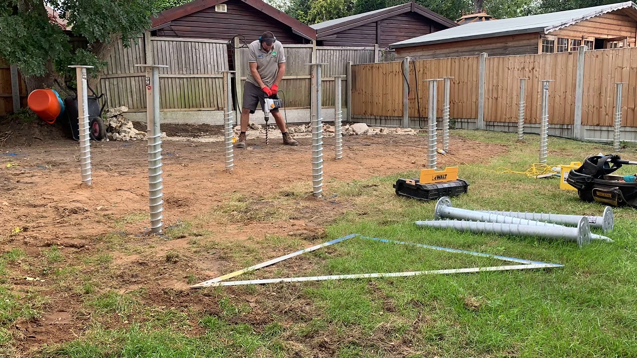 First Base Pro Series Professional Ground Screw Installation Part 1