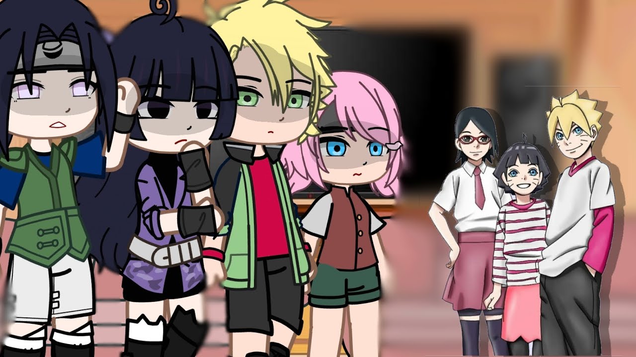 NARUSAKU AND SASUHINA CHILD REACT TO CANON \\part 2\\ cringe