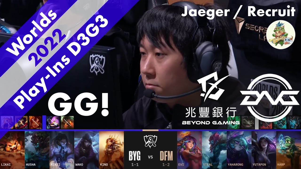 [GG!]BYG(Minji サイラス) VS DFM(Yutapon カイ=サ) ハイライト D3G3 - Worlds 2022 Play-In Group Stage by YAMA
