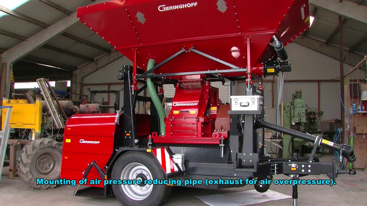 Mounting Milling Unit at Geringhoff SiloForce machine