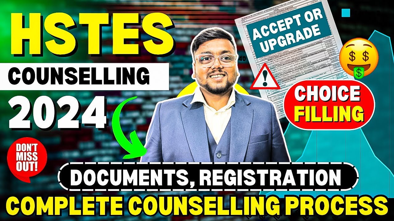 HSTES Counselling Process 2024 😍 | ✅ Documents,Choice Filling ,Registration | HSTES Counselling 2024