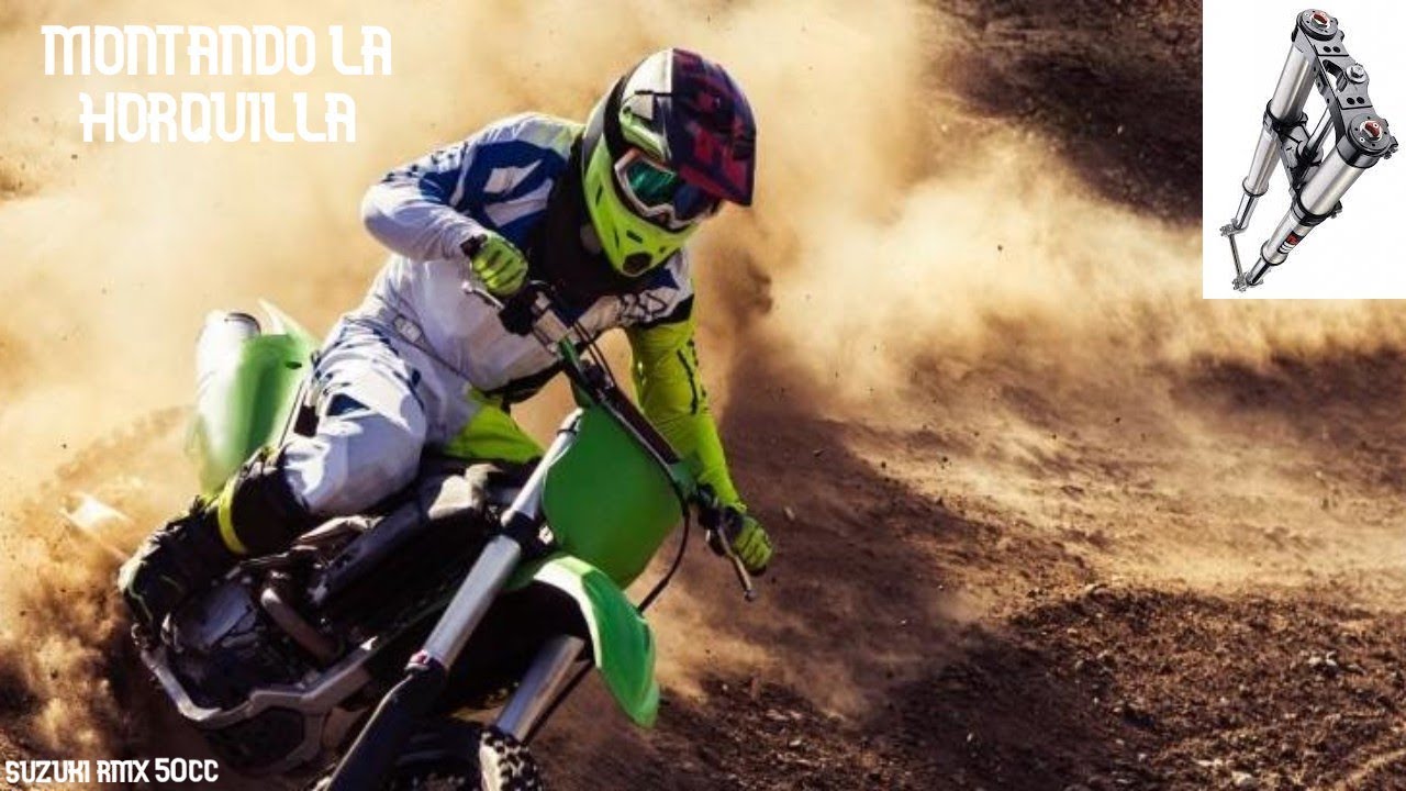 (montando la horquilla a la suzukiii) suzuki rmx part3
