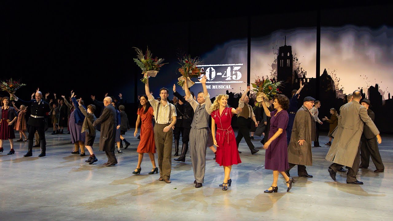 Première Renée Fokker, Jonathan Demoor & Wolter Weulink in 40-45, de Musical
