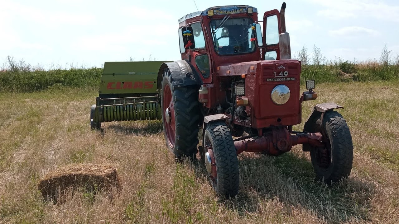 Тюковка ячмінної соломи🌾 ТракторТ-40АМ і прес Claas markant 40‼️