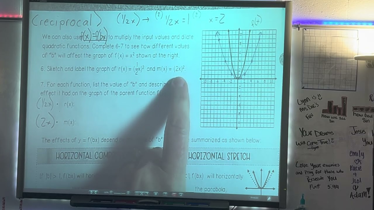 8-5 Dilations of Quadratics Part 2