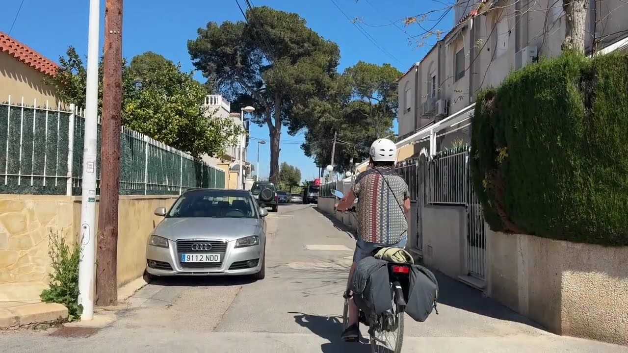 Fietsen naar strand end in San Fulgencio 