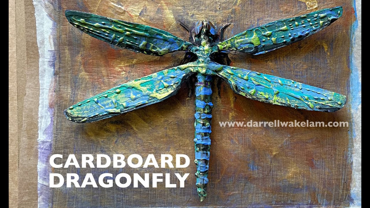 Cardboard Dragonfly