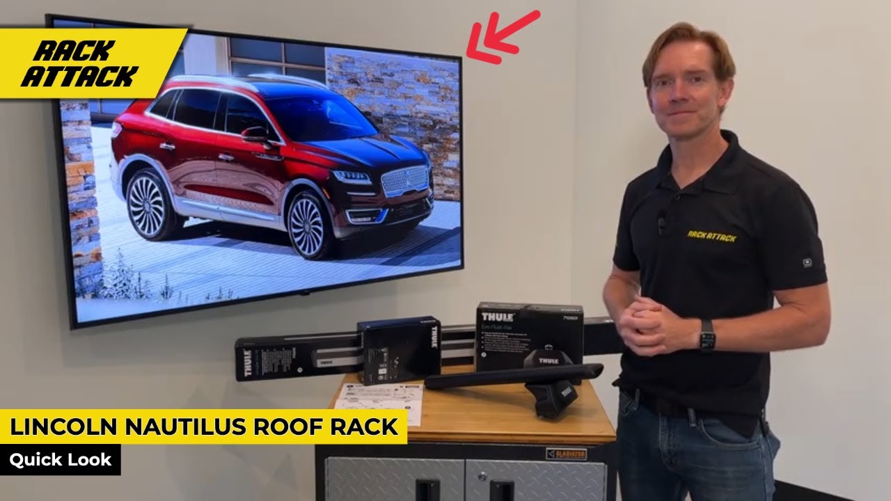 2019-2022+ LINCOLN NAUTILUS 5-dr SUV with Flush Side Rails - Best Thule's Roof Rack Crossbars