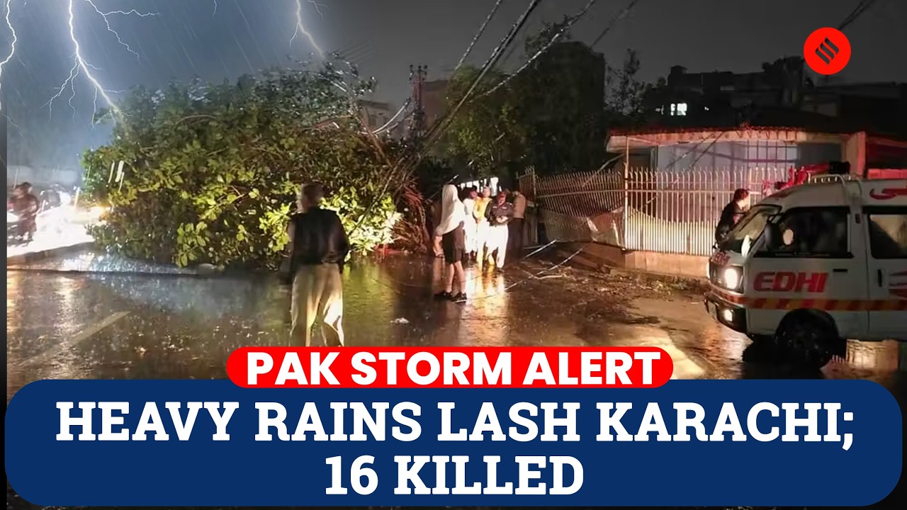 Karachi Storm Horror: 16 Dead as Walls Collapse and Trees Fall | Pakistan Storm