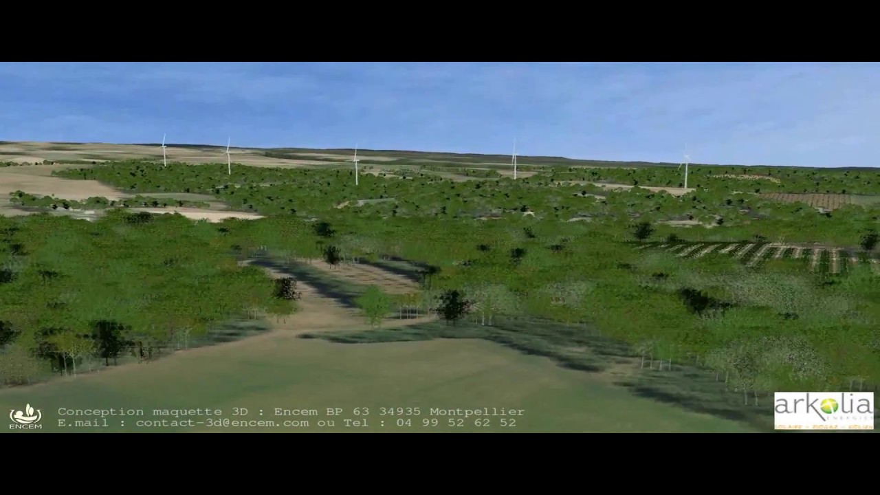 Maquette 3D projet éolien de Cenne Monestiés (11)