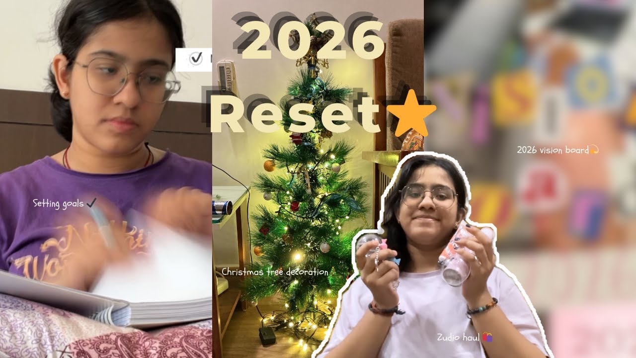 2026 Reset 🌟 | After Exam vlog| Vision Board, Christmas Tree & Mini Haul