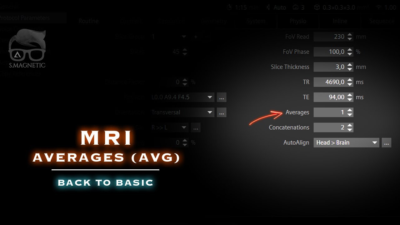 MRI – AVERAGES – BACK TO BASIC