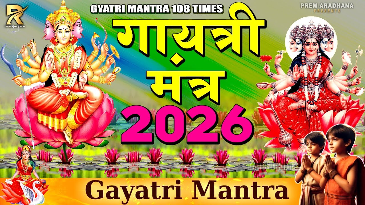Gayatri Mantra 108 Times 🙏 | Powerful Gayatri Mantra Jap | Morning Mantra | Peace & Positivity