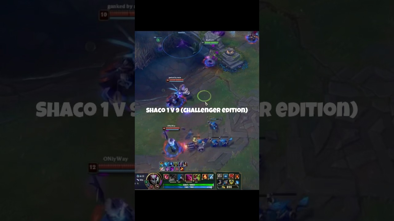 Shaco 1 v 9 (Challenger Edition) #shacoboiiiii #shaco #whysoserious #leagueoflegends #fyp