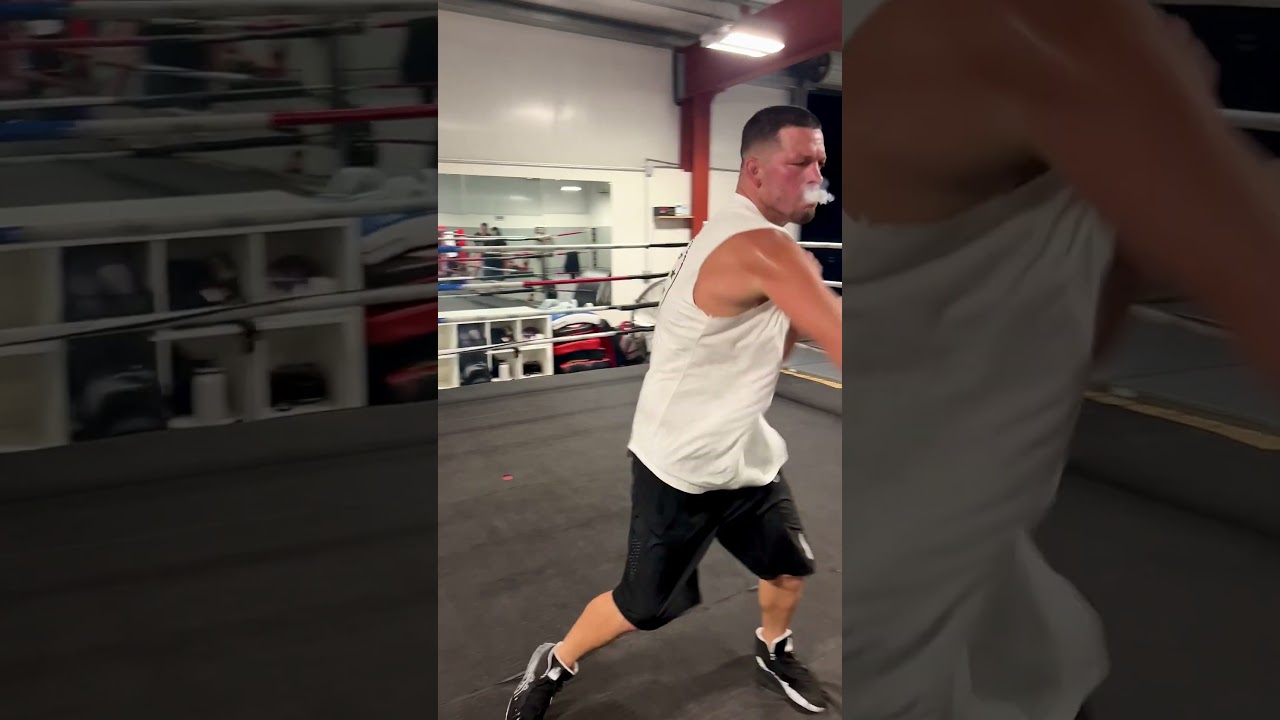 Post workout. Getting ready for August 5 | Paul vs Diaz