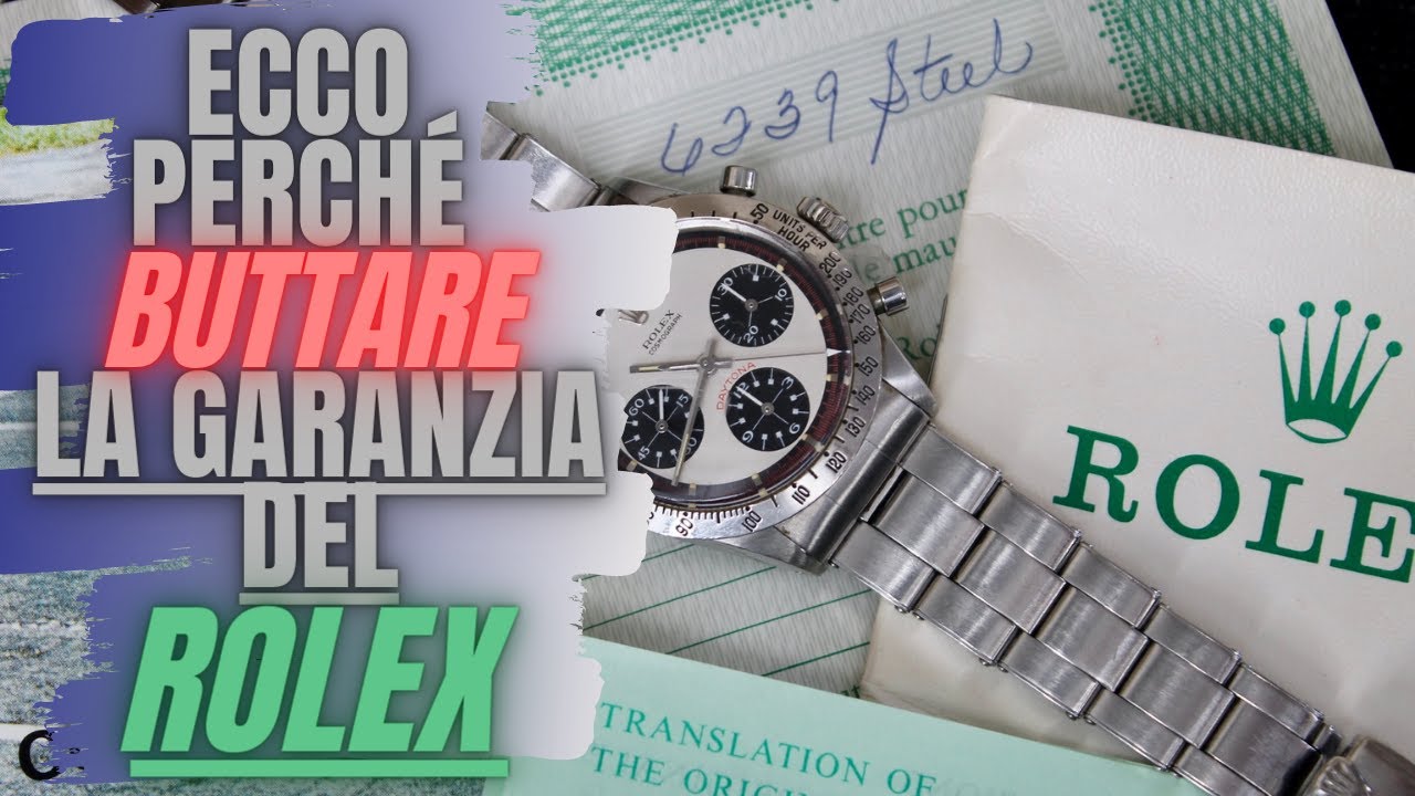 Ecco perché potete BUTTARE la Garanzia dei vostri Rolex