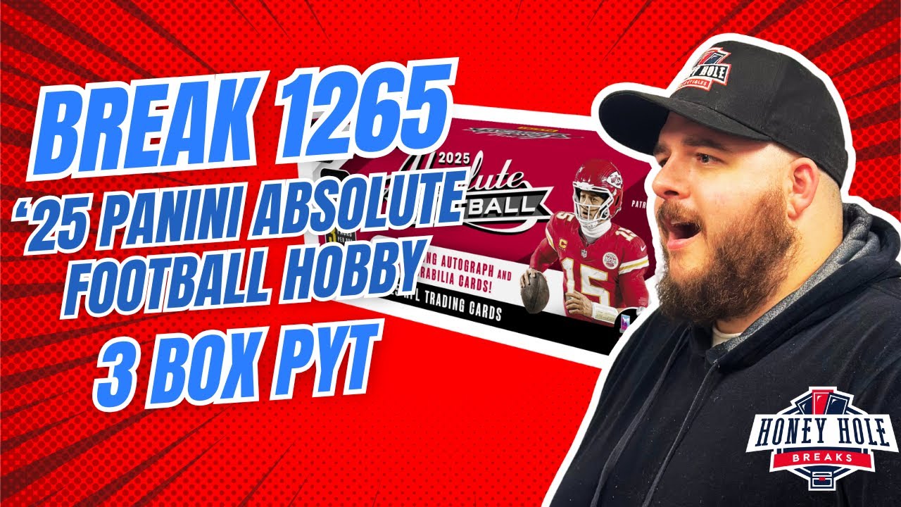 KABOOM HIT!! 3x 2025 Panini Absolute Football Hobby - PYT Break #1265
