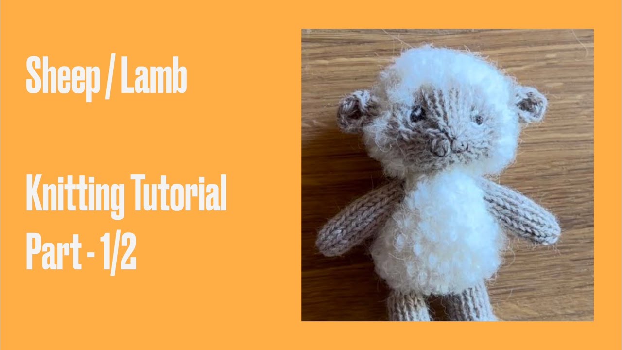 How to knit a sheep by @Stricknity  Part 1- Head. Sheep stuffed animals knitting tutorial.