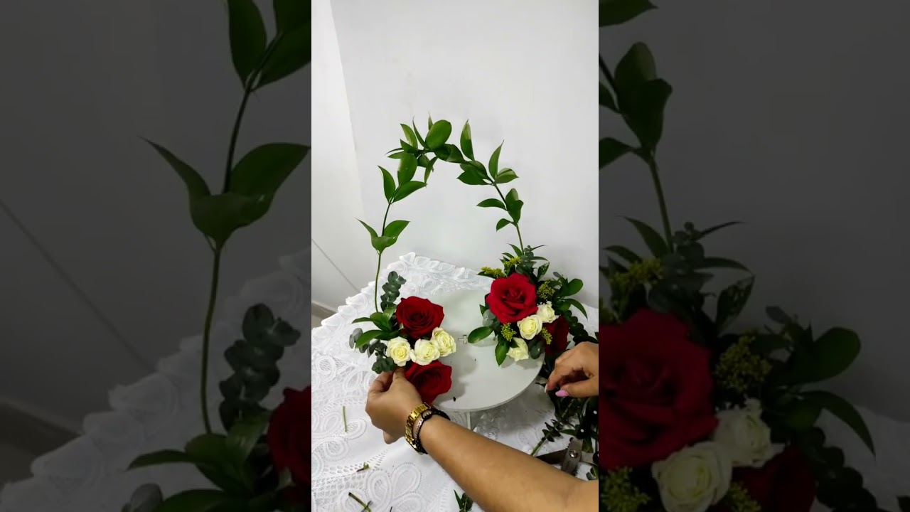 Arreglo floral con oso