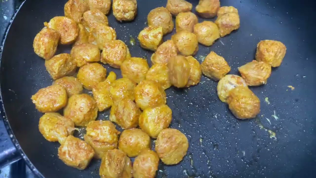 Soya chunks fry 😋😋