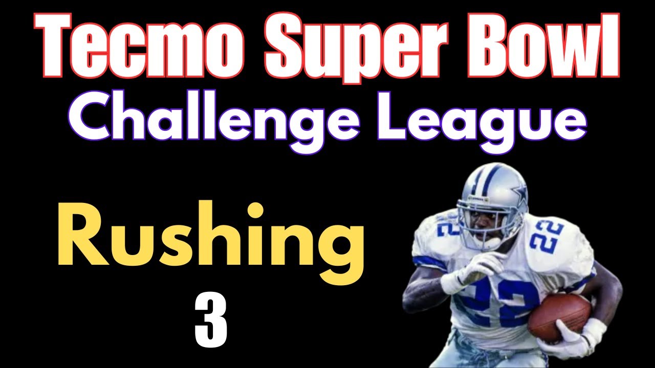How Many Rushing Yards With Emmitt Smith - Episode 3 - Tecmo Super Bowl Challenge League - NES