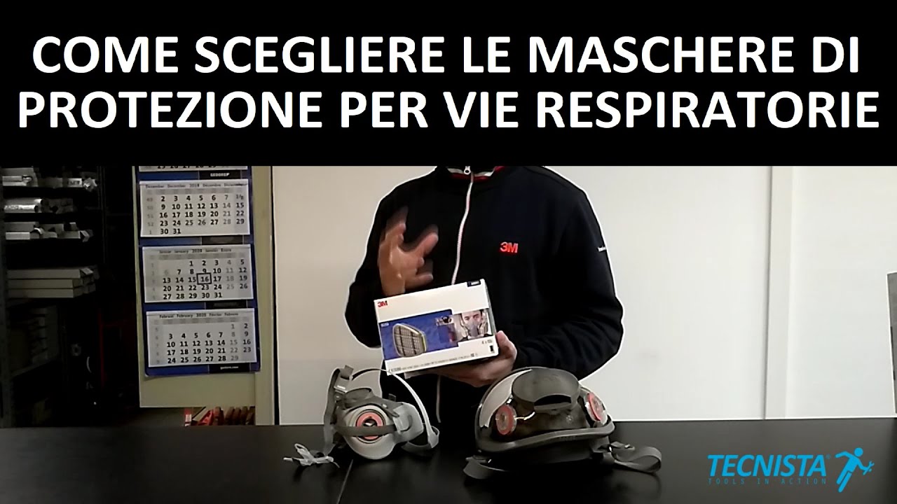 Come scegliere la maschera giusta per proteggersi da gas o da polveri