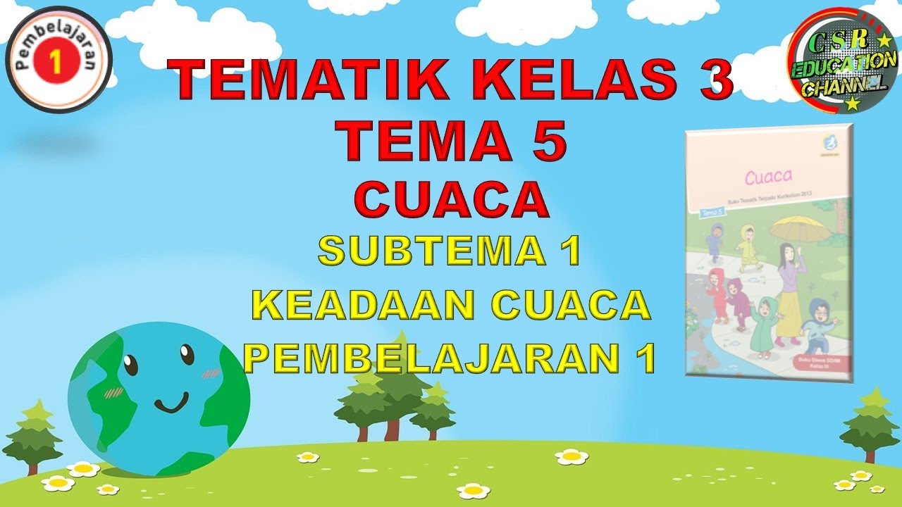 Kelas 3 Tematik : Tema 5 Subtema 1 Pembelajaran 1 (CUACA)