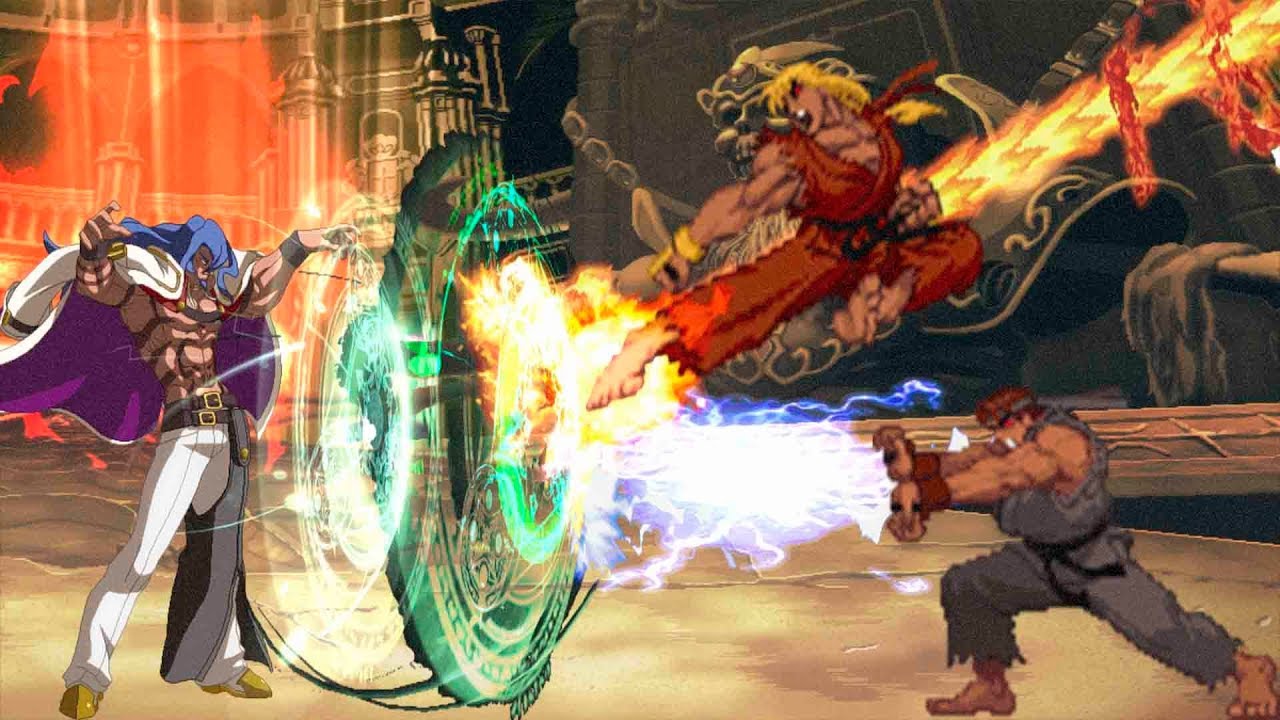 Azrael VS. Evil Ryu and Evil Ken