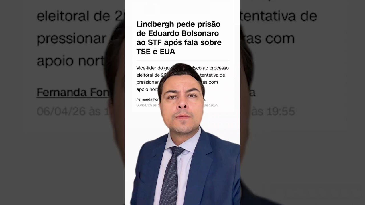 🚨Lindbergh pediu a pris&atilde;o do Eduardo Bolsonaro ao STF ap&oacute;s fala sobre TSE e EUA