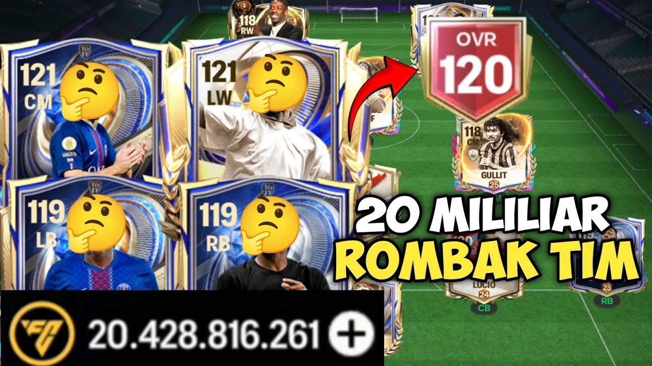 Aku Borong Pemain Mahal Untuk Capai OVR 120 Gengs!! Langsung Ngebantai Lawan!! - FC Mobile Indonesia