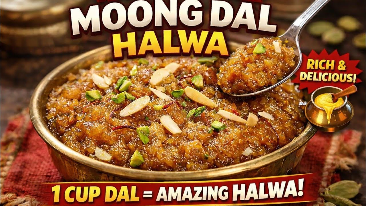 Moong Dal Halwa Banane Ka Asaan Tarika | Halwai Style Halwa