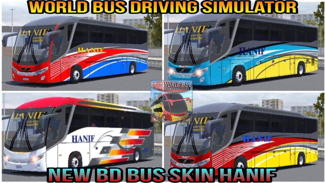 World bus driving simulator new bus skin (Comil1200 bus skin) Bangladeshi Hanif Bus Skin Free (WBDS)
