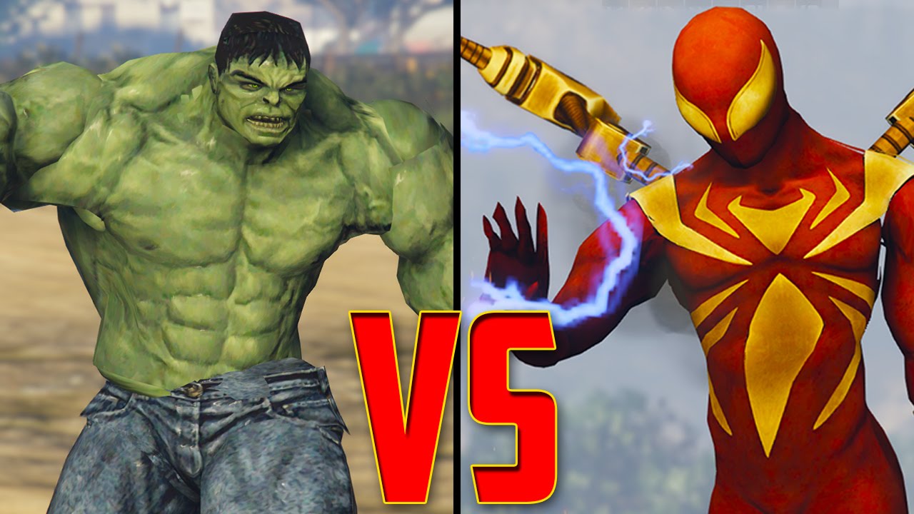 IRON SPIDER vs HULK | GTA 5 EPIC BATTLE