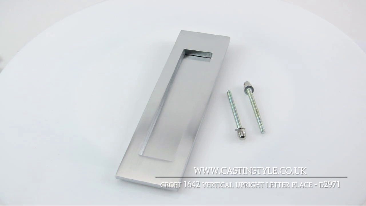 Croft Upright Vertical Letter Plate - Code D2971 - www.castinstyle.co.uk
