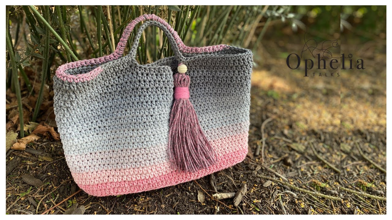 CROCHET PROJECT BAG // Bag With OVAL Base // Ophelia Talks Crochet