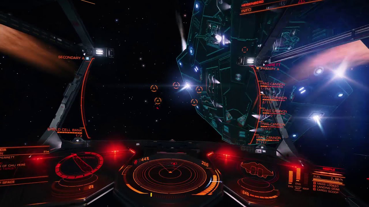 Elite Dangerous: Krait Mk II All Fragment Canons (Not Engineered) vs Expert Python Pirate