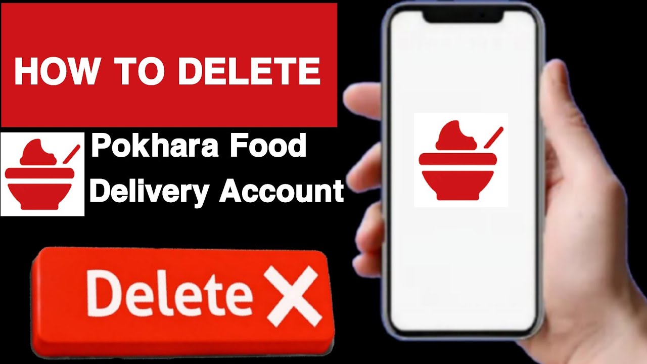 How to delete pokhara food delivery account||Pokhara food delivery account delete||Unique tech 55