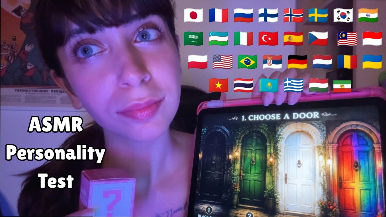 ASMR | Personality Test Roleplay in 30 Languages 🌍 (with Results! 📝)